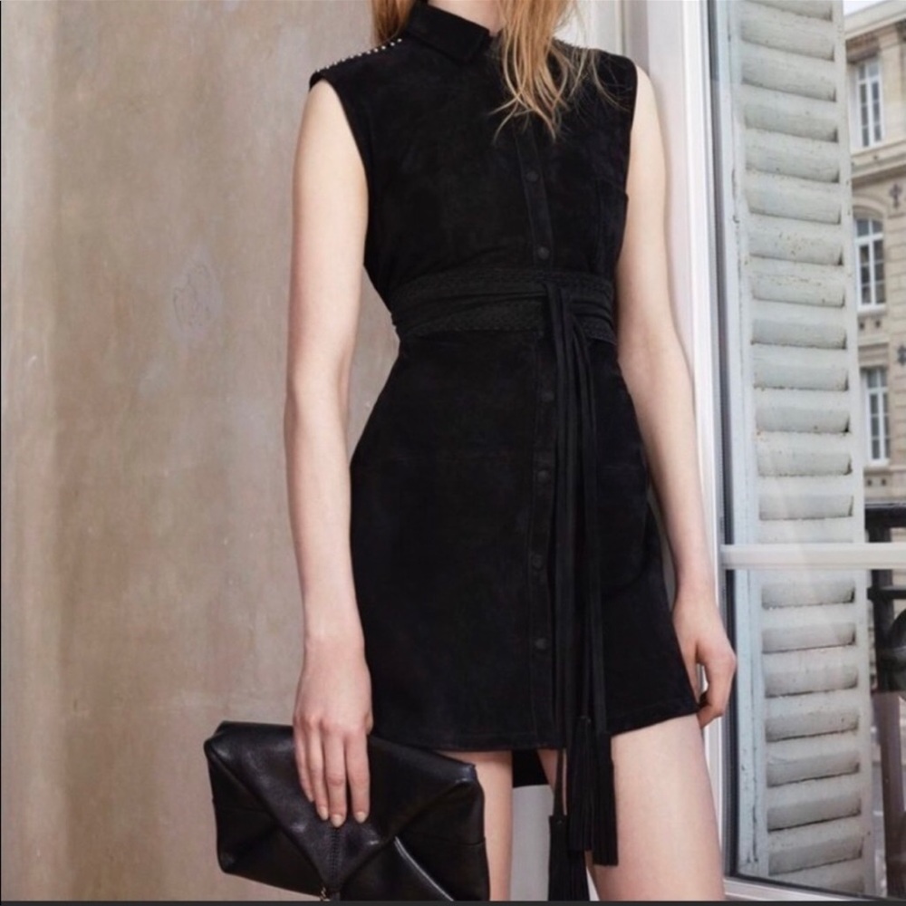 Maje Black Sleeveless Dress